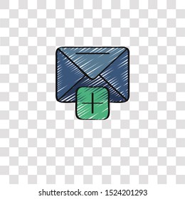 email icon sign and symbol. email color icon for website design and mobile app development. Simple Element from ui development collection for mobile concept and web apps icon.