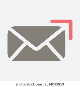 Email Icon | Simple Envelope Symbol for Communication, Messaging, and User Interfaces