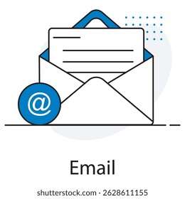 Icono de correo electrónico, Smart Mail Comunicación rápida, segura y organizada, Bandeja de entrada Power Optimiza tu experiencia de mensajería, Vector