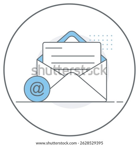 Email icon, Smart Mail Fast, Secure and Organized Communication, Inbox Power Streamline Your Messaging Experience, vector