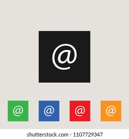 Email icon, stock vector illustration, EPS10.