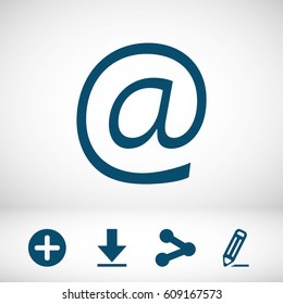 email icon stock vector illustration flat design