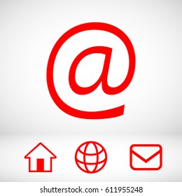 email icon stock vector illustration flat design