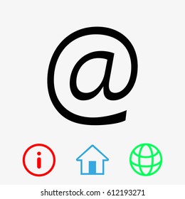 email icon stock vector illustration flat design