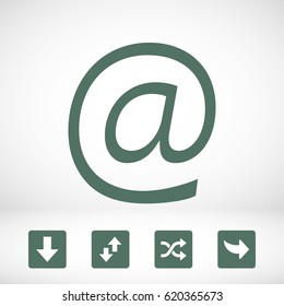 email icon stock vector illustration flat design