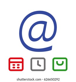 email icon stock vector illustration flat design