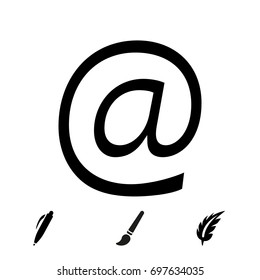 email icon stock vector illustration flat design