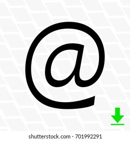 email icon stock vector illustration flat design