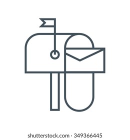 Email icon suitable for info graphics, websites and print media. Colorful vector, flat icon, clip art.