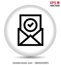 Email icon symbol. E-Commerce icon vector. Eps10 vector illustration.