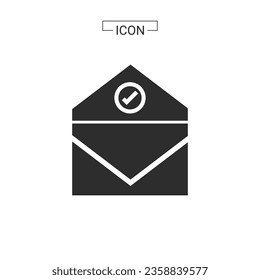 
Icono de correo electrónico. gráficos de símbolos de correo electrónico para colecciones de iconos web

