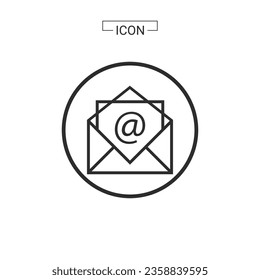 
Email icon. e-mail symbol graphics for web icon collections
