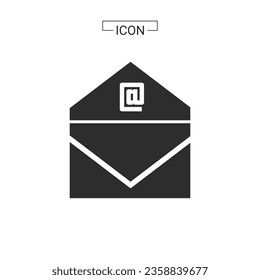 
Icono de correo electrónico. gráficos de símbolos de correo electrónico para colecciones de iconos web
