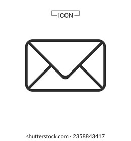 Icono de correo electrónico. gráficos de símbolos de correo electrónico para colecciones de iconos web