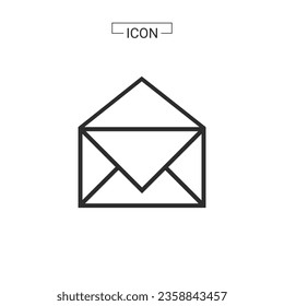 Icono de correo electrónico. gráficos de símbolos de correo electrónico para colecciones de iconos web