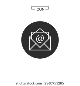 Email icon. e-mail symbol graphics for web icon collections
