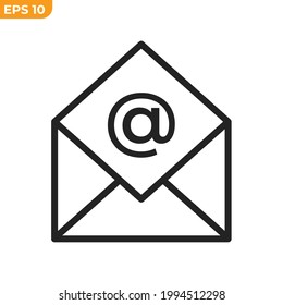 email icon symbol template for graphic and web design collection logo vector illustration
