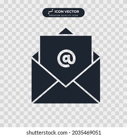 email icon symbol template for graphic and web design collection logo vector illustration