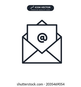email icon symbol template for graphic and web design collection logo vector illustration