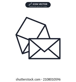 email icon symbol template for graphic and web design collection logo vector illustration