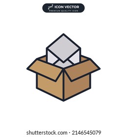 email icon symbol template for graphic and web design collection logo vector illustration