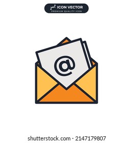 email icon symbol template for graphic and web design collection logo vector illustration