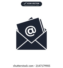 plantilla de símbolo de icono de correo electrónico para la ilustración vectorial de la colección de diseño gráfico y web