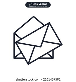 email icon symbol template for graphic and web design collection logo vector illustration