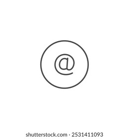 Símbolo de icono de correo electrónico Ilustración vectorial