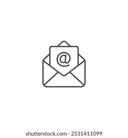Ilustração vetorial do símbolo do ícone de e-mail
