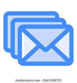 Símbolo de icono de correo electrónico. Ilustración vectorial.
