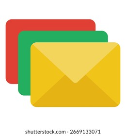 Símbolo do ícone de email. Ilustração vetorial.