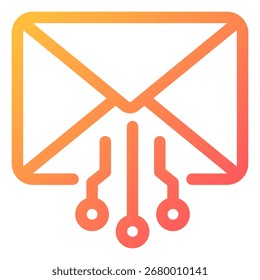 Símbolo de icono de correo electrónico. Ilustración vectorial