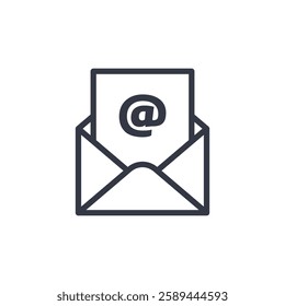 email icon symbol vector sign isolated on white background illustration for graphic and web design