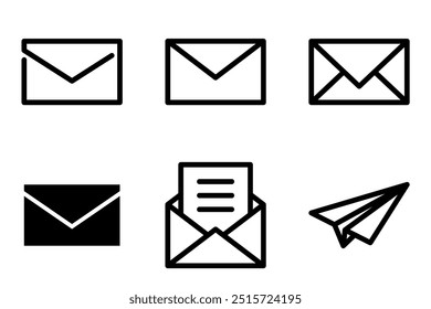 colección de Plantilla de Vector de icono de correo electrónico