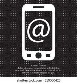 email icon. technology background