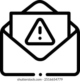 email icon. Thin Linear Style Design Isolated On White Background