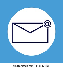 Email icon in trendy design style. Email icon isolated on white background.