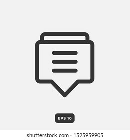 Email Icon in trendy flat style isolated on grey background. Email symbol for your web site design, logo, app, UI. Vector illustration, EPS10.