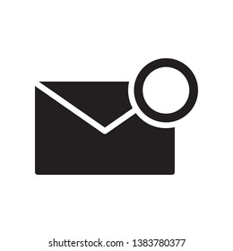 Email icon in trendy glyph style design. Vector graphic illustration. Mail symbol for website design, logo, app, and ui. Vector file. Pixel perfect. EPS 10.