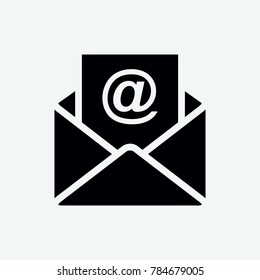 Email Icon Isolated On White Background Stock Vector (Royalty Free ...