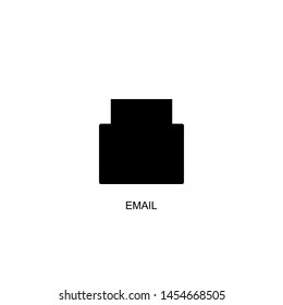 email icon vector black design