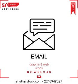 EMAIL icon vector . Business marketing management, EMAIL icons , simple, isolated, application , logo, flat icon for website design or mobile applications, 
UI  UX design Editable stroke. EPS10