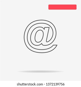 Email icon. Vector concept illustration for design.