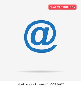 Email icon. Vector concept illustration for design.