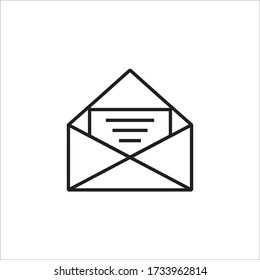 Plantilla de diseño de vectores de iconos de correo electrónico