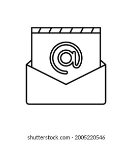 email icon, email vector, envelop illustration