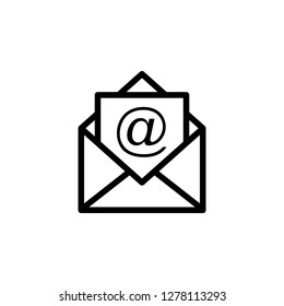Email icon vector. E-mail icon. Envelope illustration. Message. Mail
