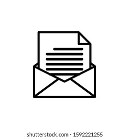 Email icon vector. Envelope icon illustration