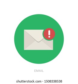 Email icon vector. Envelope mail icon vector. Mail icon.